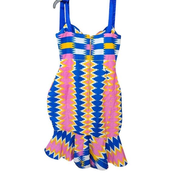 True Fond Akai Kente Dress African Mermaid‎ Gown Traditional Wedding Gown Sz Lg - Picture 5 of 11